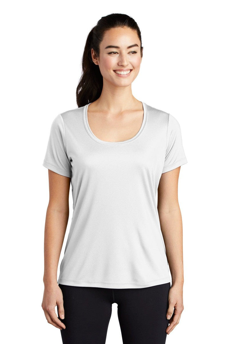 Sport-Tek T-Shirts XS / White Sport-Tek LST420: Ladies Posi-UV Pro Scoop Neck Tee