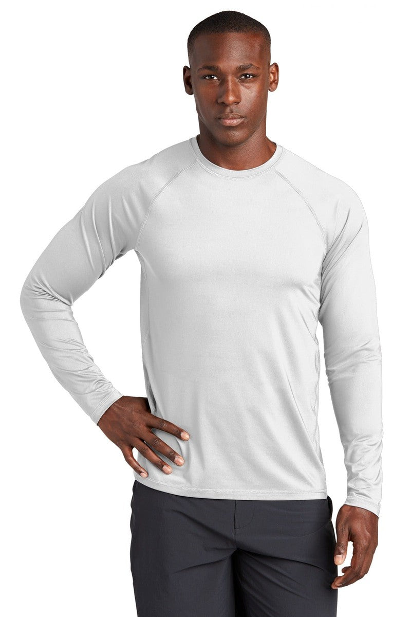 Sport-Tek T-Shirts XS / White Sport-Tek ST470LS: Long Sleeve Rashguard Tee