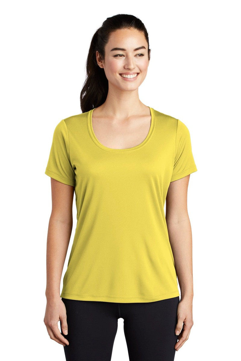 Sport-Tek T-Shirts XS / Yellow Sport-Tek LST420: Ladies Posi-UV Pro Scoop Neck Tee