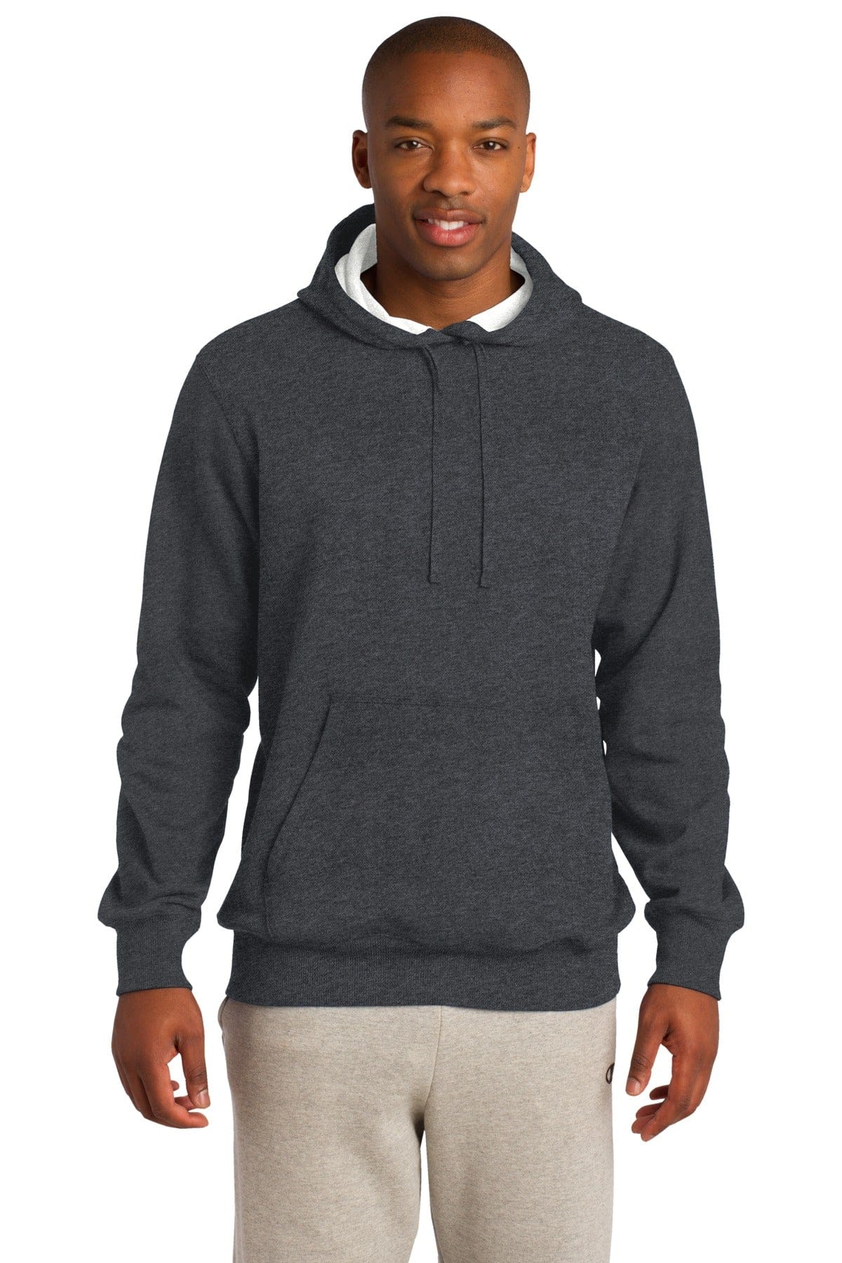 Sport-Tek Tall LT / Graphite Heather Sport-Tek ®  Tall Pullover Hooded Sweatshirt. TST254
