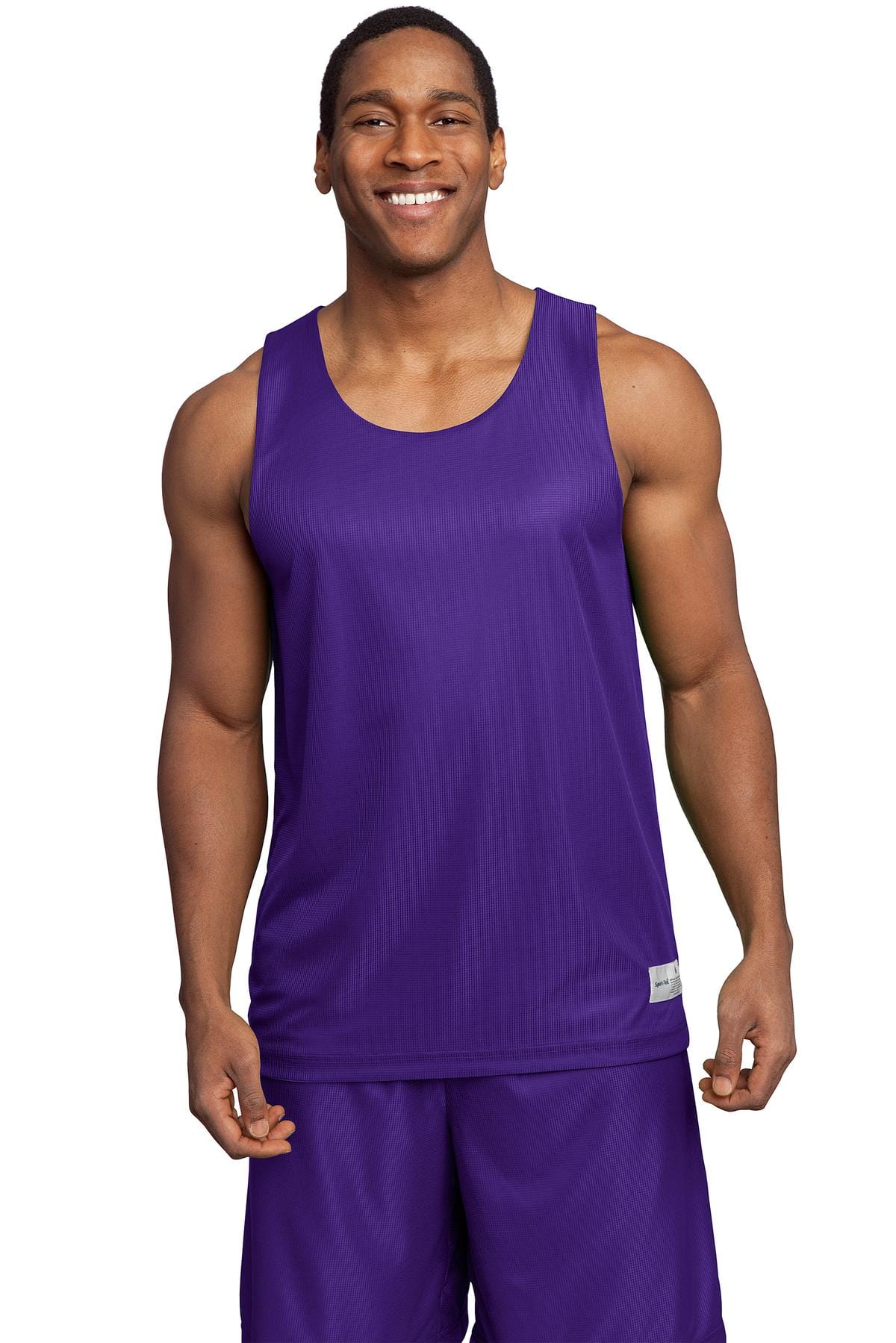 Sport-Tek Tank Tops L / Purple DISCONTINUED  Sport-Tek ®  PosiCharge ®  Mesh Reversible Tank. T550