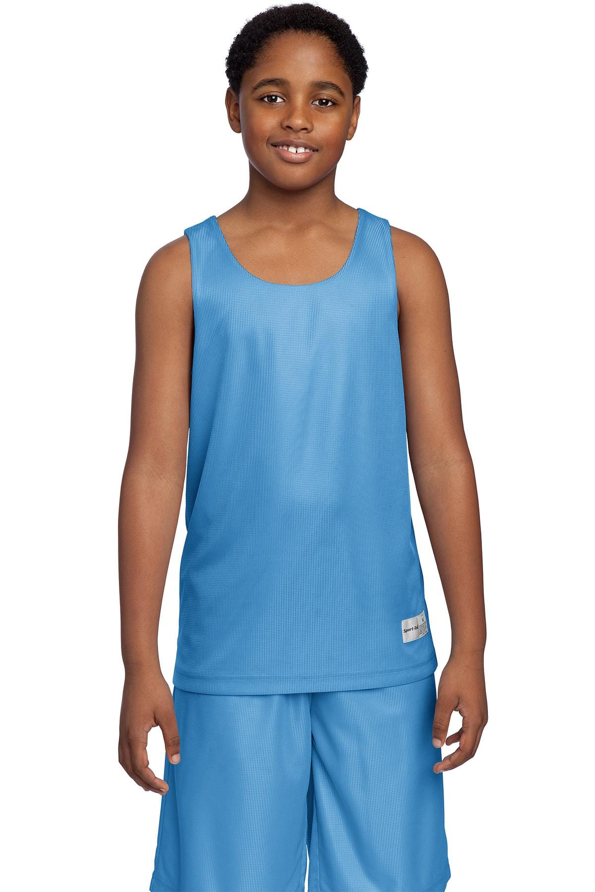 Sport-Tek Tank Tops XS / Carolina Blue DISCONTINUED  Sport-Tek ®  Youth PosiCharge ®  Mesh Reversible Tank. YT550