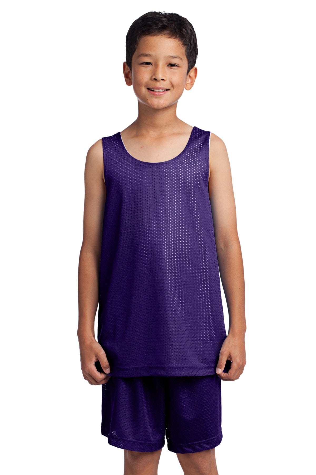 Sport-Tek Tank Tops XS / Purple Sport-Tek YST500: Youth PosiCharge Classic Mesh Reversible Tank