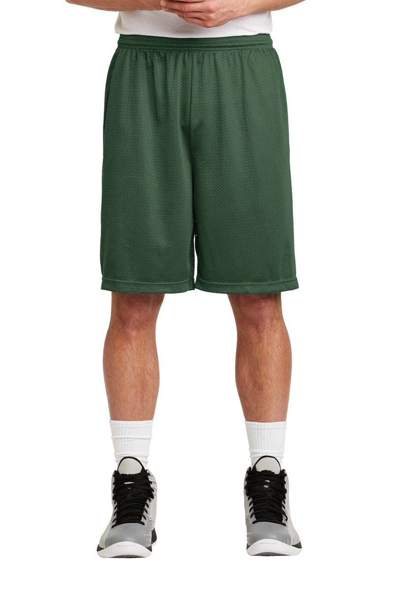 Sport-Tek XS / Forest Green Sport-Tek ST515: Long PosiCharge Classic Mesh Short