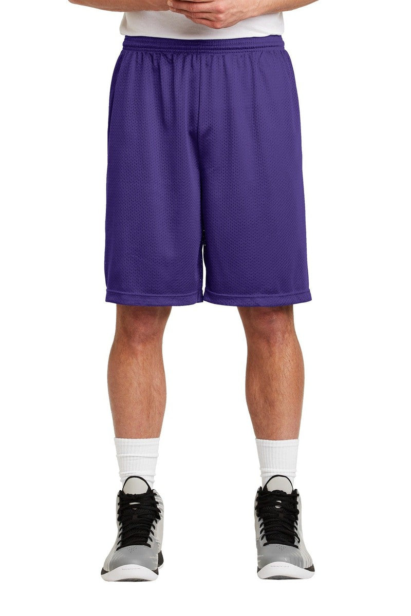 Sport-Tek XS / Purple Sport-Tek ST515: Long PosiCharge Classic Mesh Short