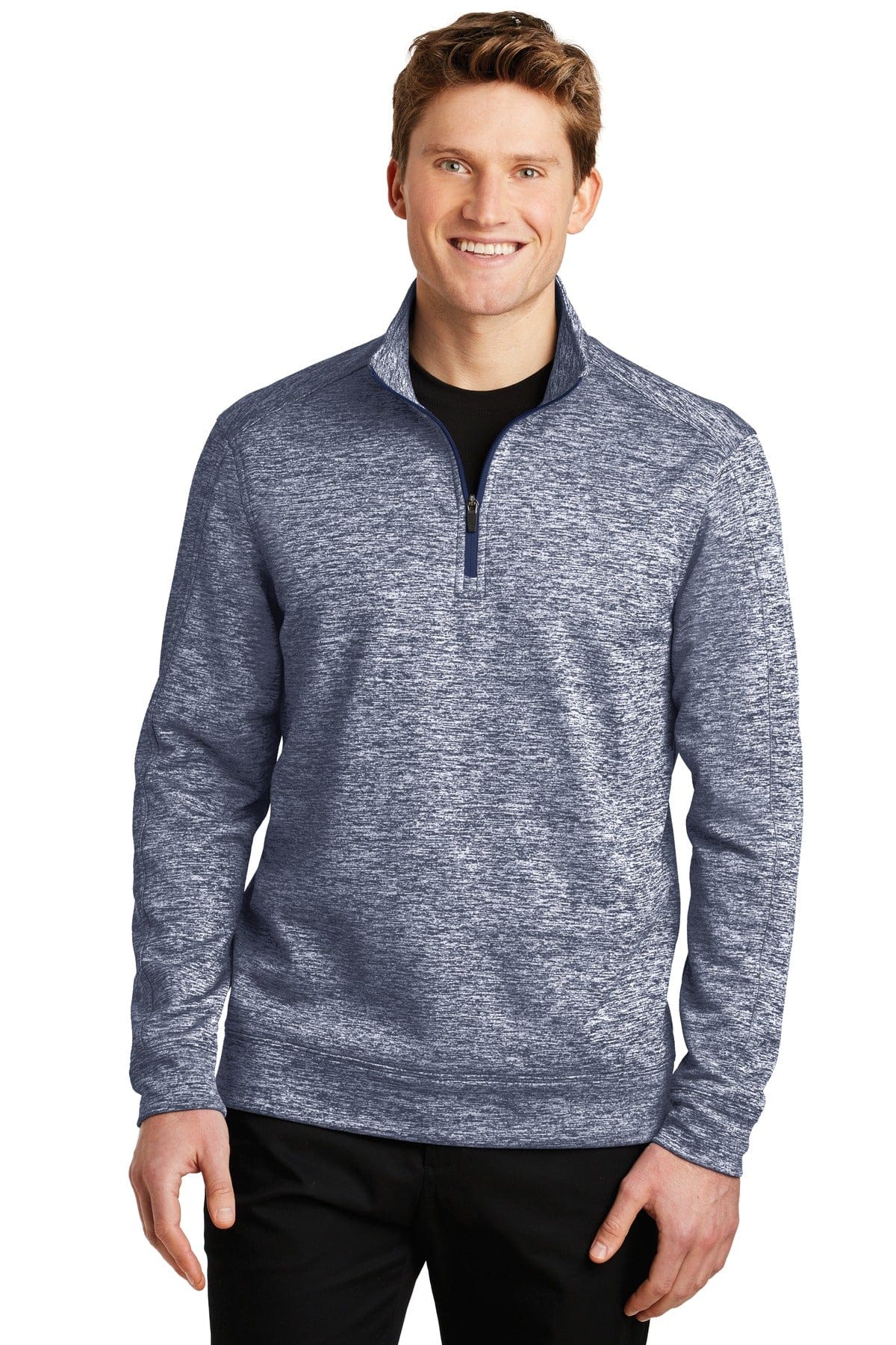 Sport-Tek XS / True Navy Electric Sport-Tek ST226: PosiCharge Electric Heather Fleece 1/4-Zip Pullover