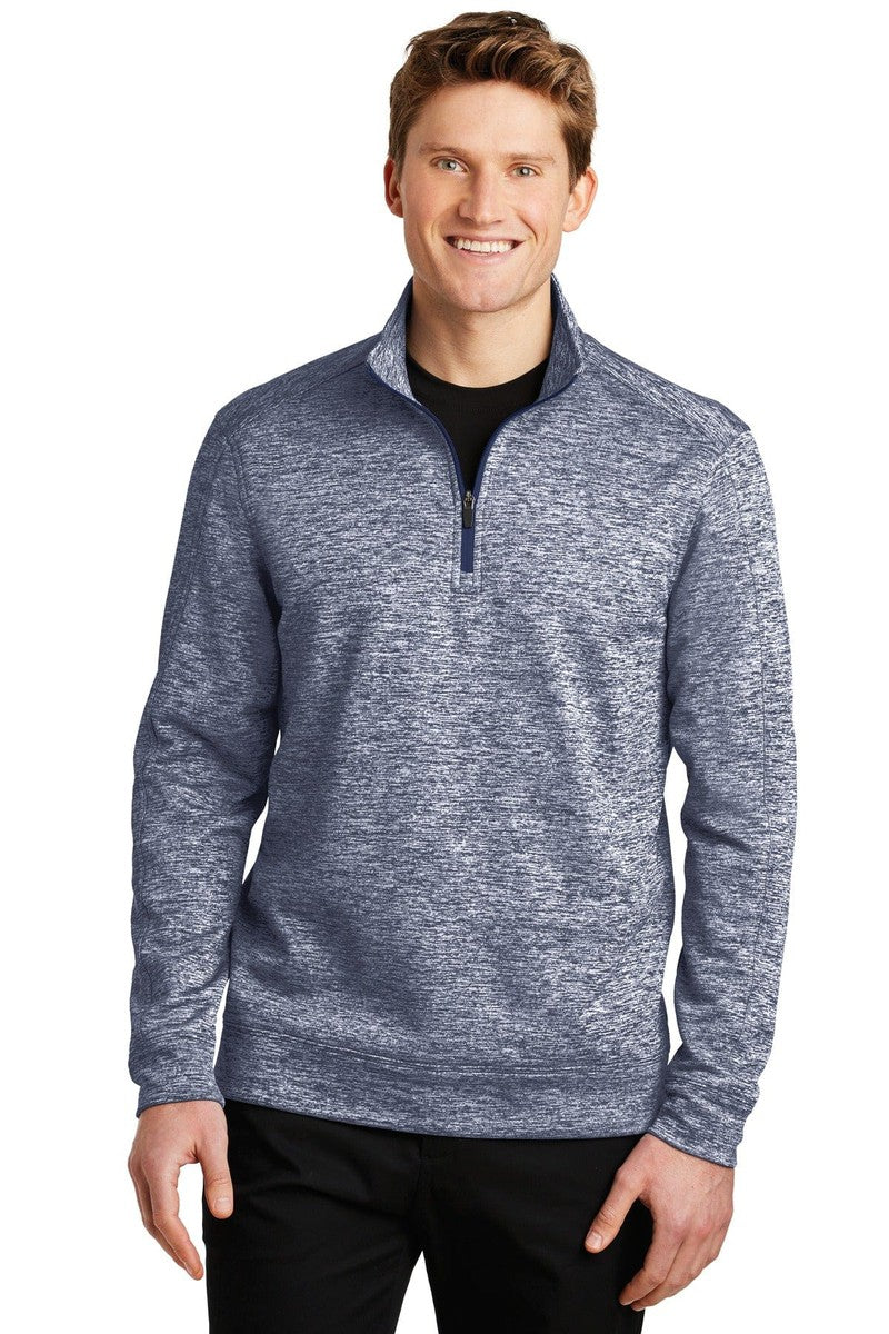 Sport-Tek XS / True Navy Electric Sport-Tek ST226: PosiCharge Electric Heather Fleece 1/4-Zip Pullover