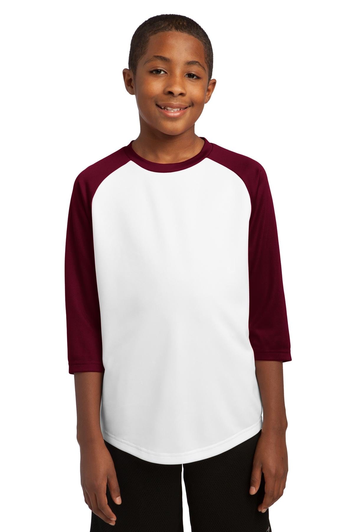 Sport-Tek Youth DISCONTINUED  Sport-Tek ®  Youth PosiCharge® Baseball Jersey. YST205