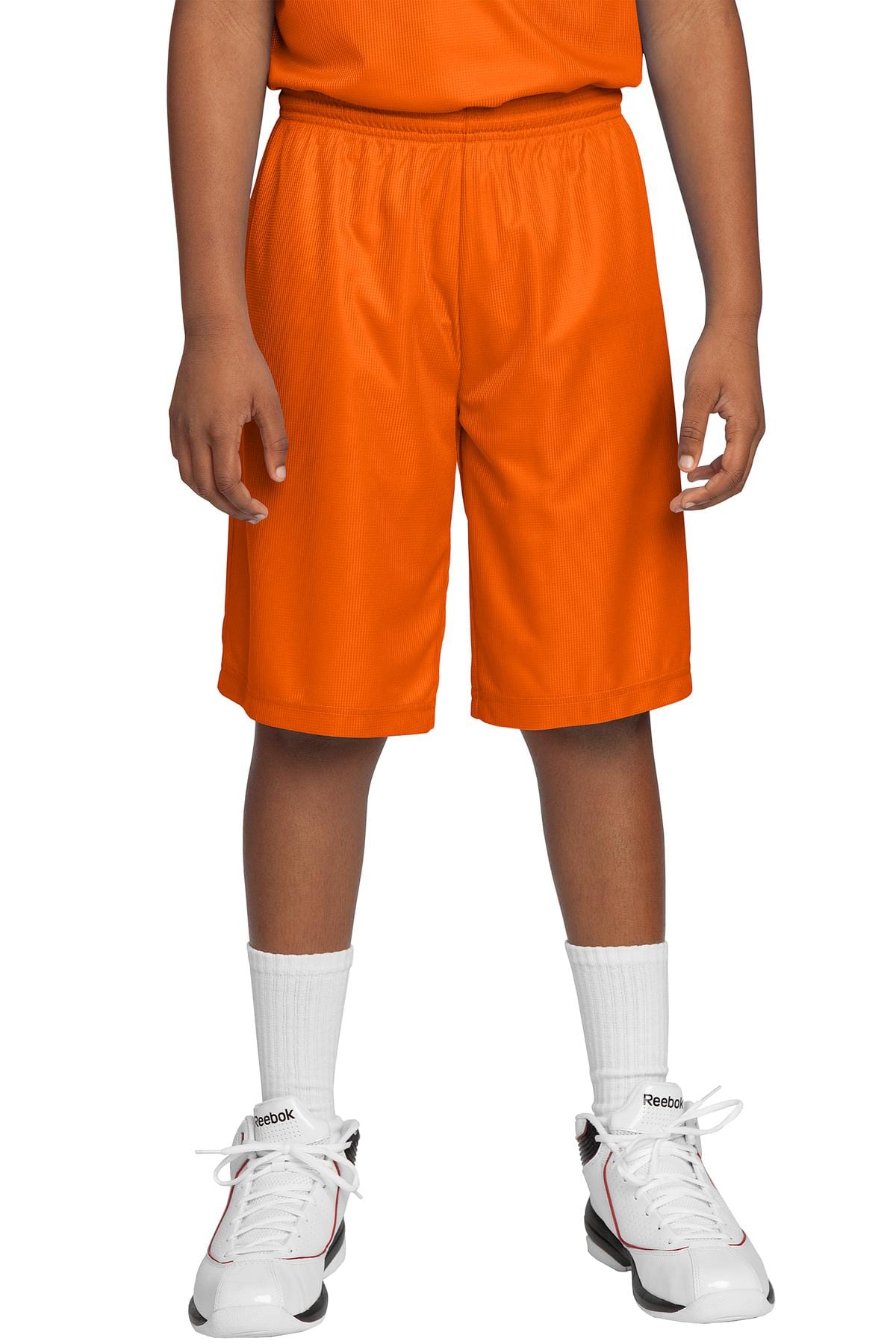 Sport-Tek Youth DISCONTINUED  Sport-Tek ®  Youth PosiCharge ®  Mesh Reversible Short. YT560