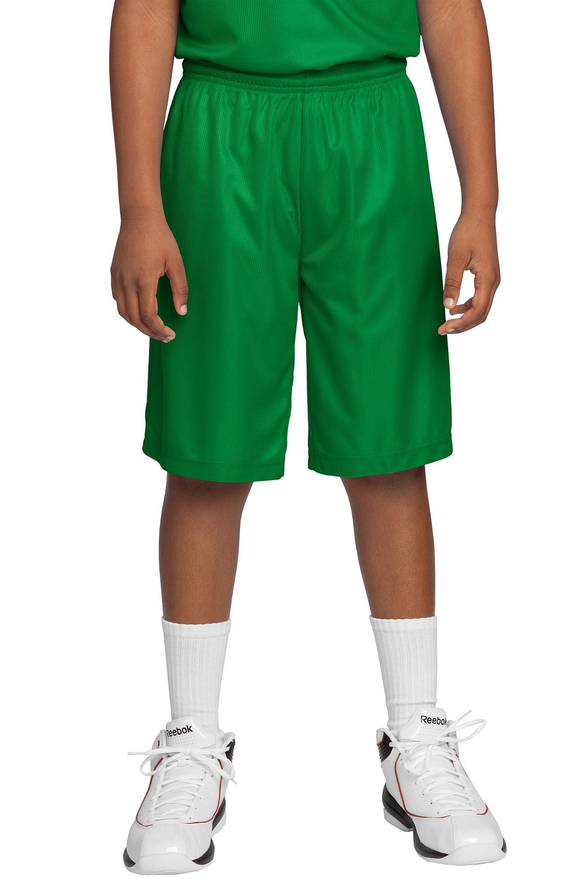 Sport-Tek Youth DISCONTINUED  Sport-Tek ®  Youth PosiCharge ®  Mesh Reversible Short. YT560