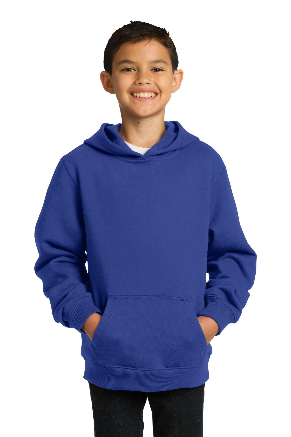Sport-Tek Youth XS / True Royal Sport-Tek YST254: Youth Pullover Hooded Sweatshirt
