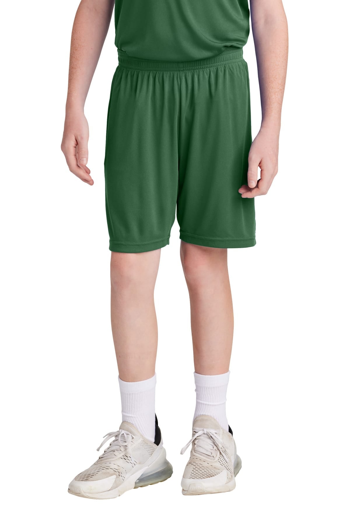 Sport-Tek YST103 XS / Forest Green/ White Sport-Tek YST103 Youth Competitor United Short, 5" Inseam