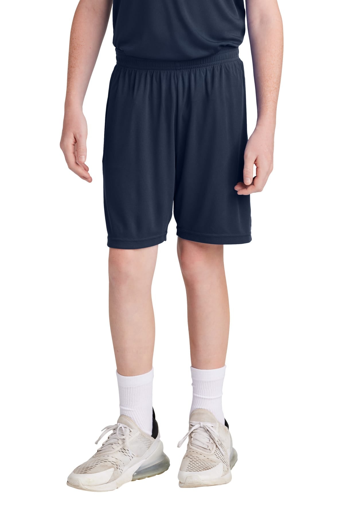 Sport-Tek YST103 XS / True Navy/ White Sport-Tek YST103 Youth Competitor United Short, 5" Inseam