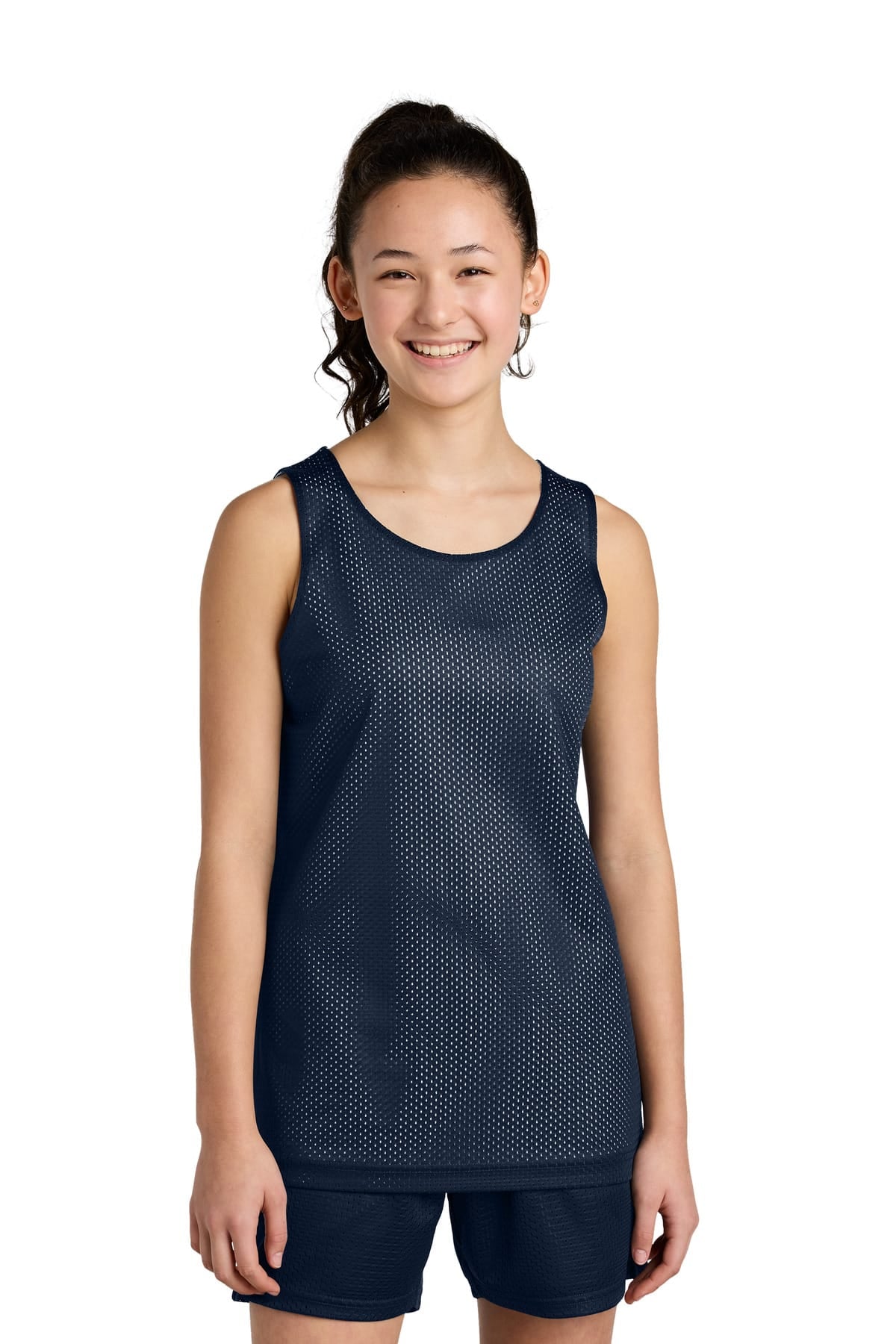 Sport-Tek YST5000 XS / True Navy/ White Sport-Tek YST5000 Youth PosiCharge Reversible Mesh Tank