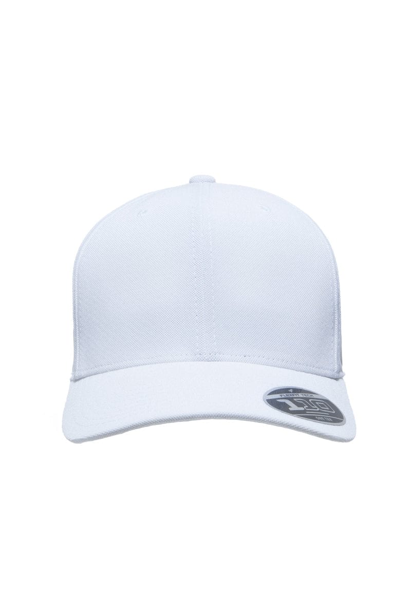 Team 365 Headwear OS / White Team 365 ATB100: by Flexfit Adult Cool & Dry Mini Pique Performance Cap