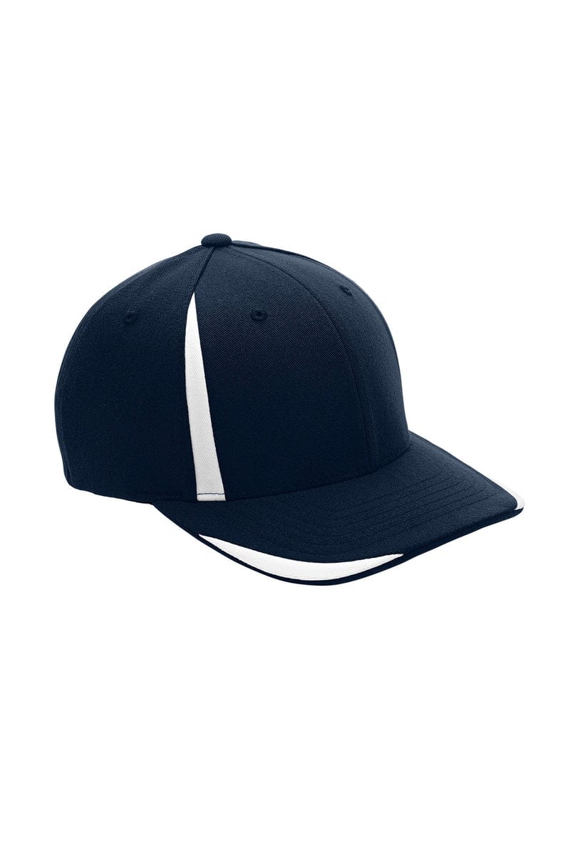 Team 365 Headwear S/M / Sp Dk Navy/ Wht Team 365 ATB102: by Flexfit Adult Pro-Formance(r) Front Sweep Cap