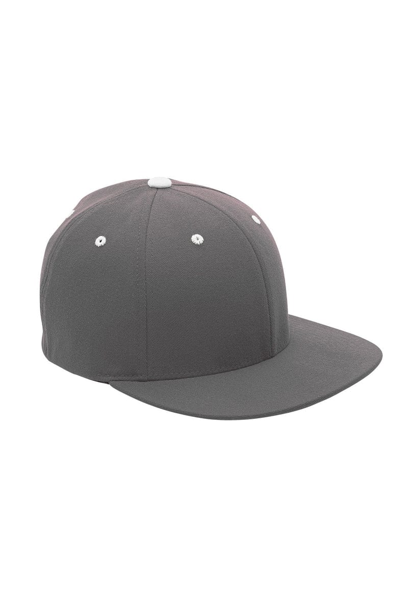 Team 365 Headwear S/M / Sp Graphite/ Wht Team 365 ATB101: by Flexfit Adult Pro-Formance(r) Contrast Eyelets Cap