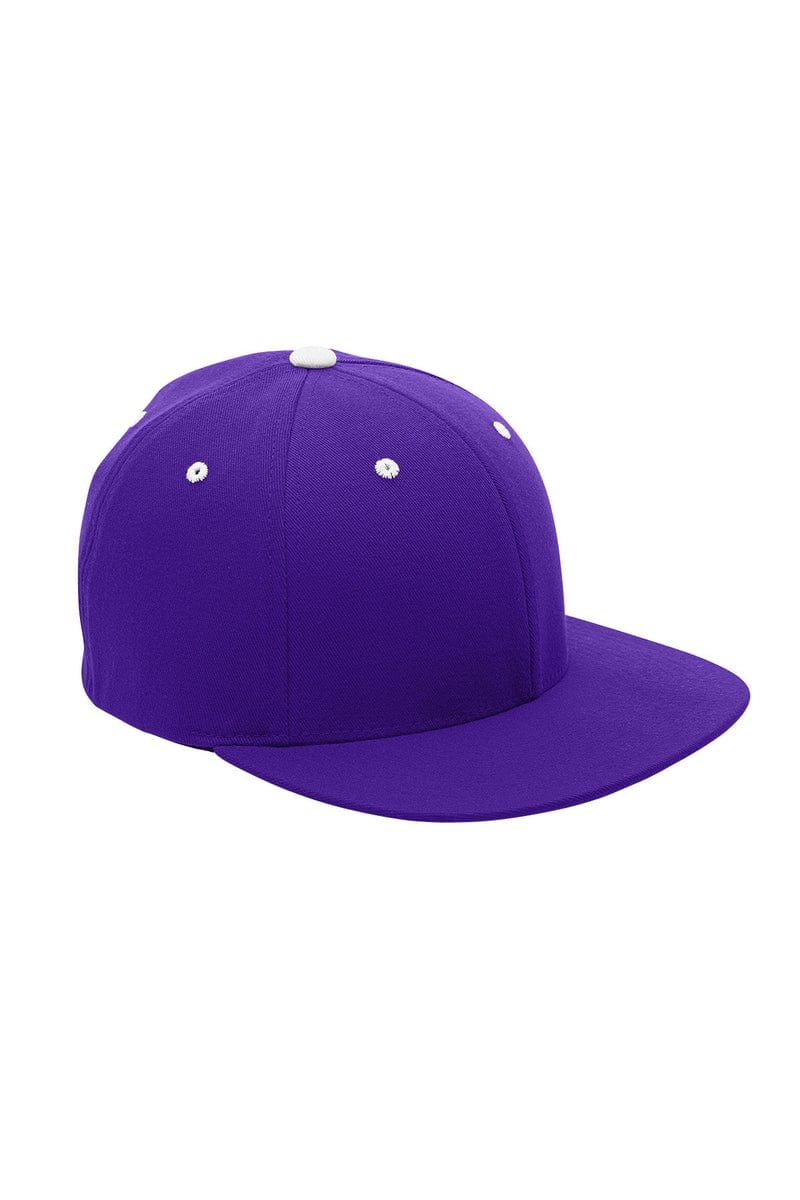 Team 365 Headwear S/M / Sp Purple/ White Team 365 ATB101: by Flexfit Adult Pro-Formance(r) Contrast Eyelets Cap