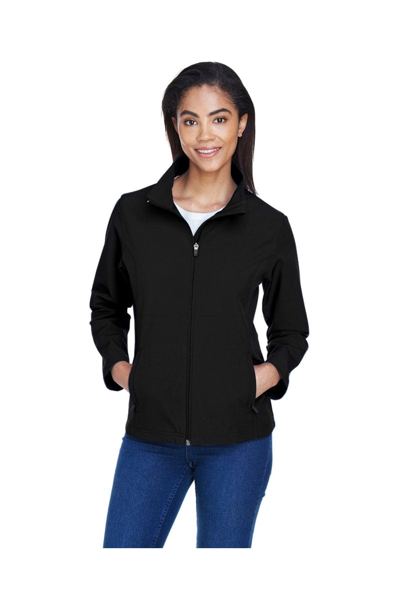 Team 365 Outerwear M / Black Team 365 TT80W: Ladies' Leader Soft Shell Jacket, Basic Colors