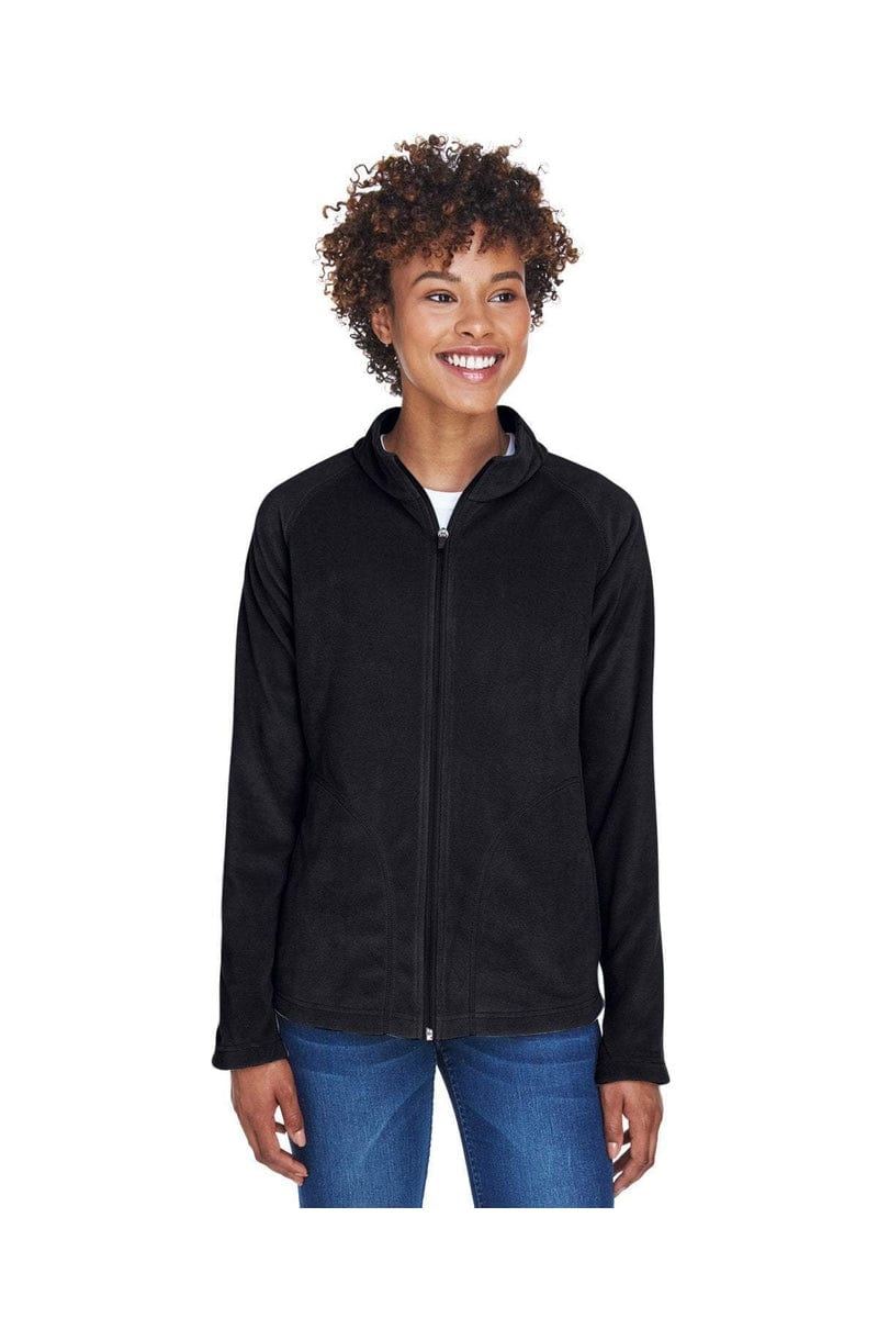Team 365 Outerwear M / Black Team 365 TT90W: Ladies' Campus Microfleece Jacket, Basic Colors