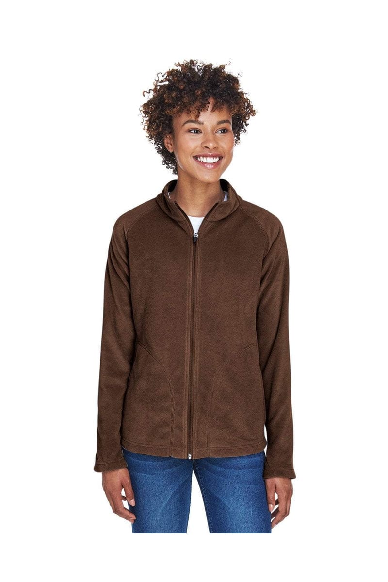 Team 365 Outerwear M / Sport Dark Brown Team 365 TT90W: Ladies' Campus Microfleece Jacket, Basic Colors