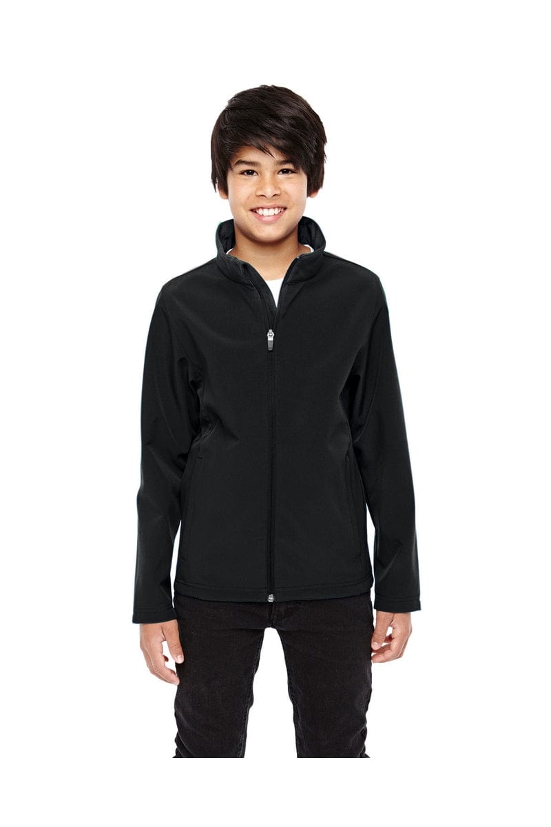 Team 365 Outerwear S / Black Team 365 TT80Y: Youth Leader Soft Shell Jacket