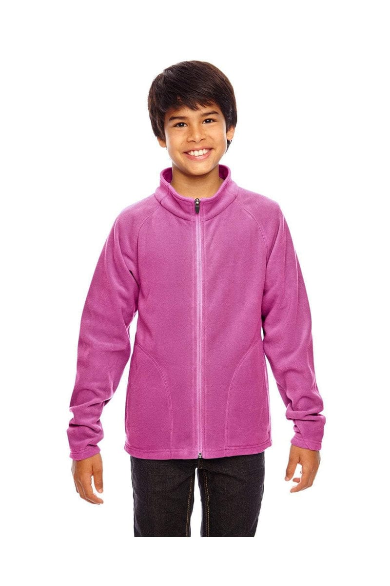 Team 365 Outerwear S / Sport Chrty Pink Team 365 TT90Y: Youth Campus Microfleece Jacket