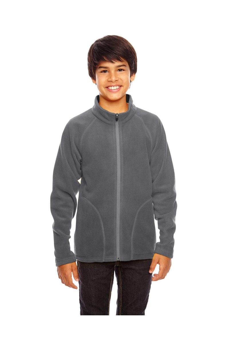 Team 365 Outerwear S / Sport Graphite Team 365 TT90Y: Youth Campus Microfleece Jacket