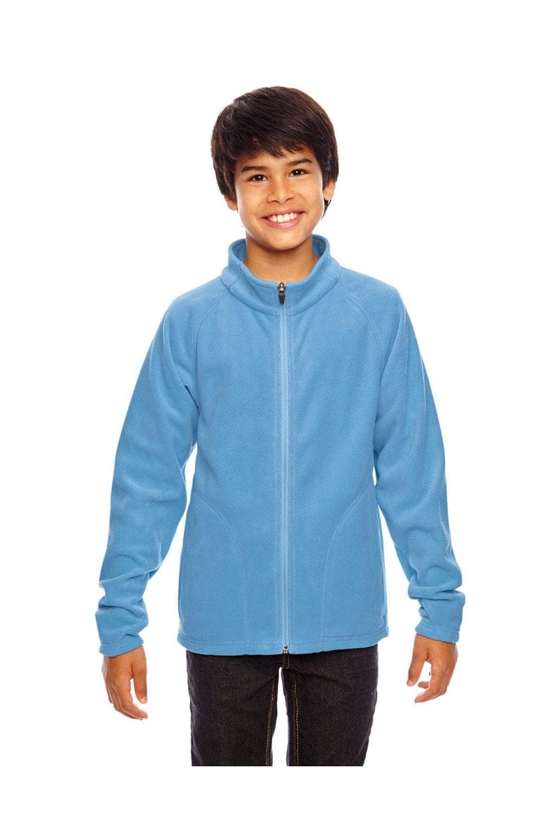 Team 365 Outerwear S / Sport Light Blue Team 365 TT90Y: Youth Campus Microfleece Jacket