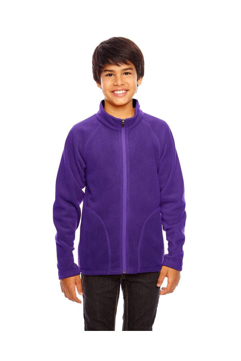 Team 365 Outerwear S / Sport Purple Team 365 TT90Y: Youth Campus Microfleece Jacket