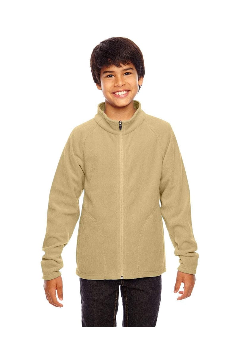 Team 365 Outerwear S / Sport Vegas Gold Team 365 TT90Y: Youth Campus Microfleece Jacket