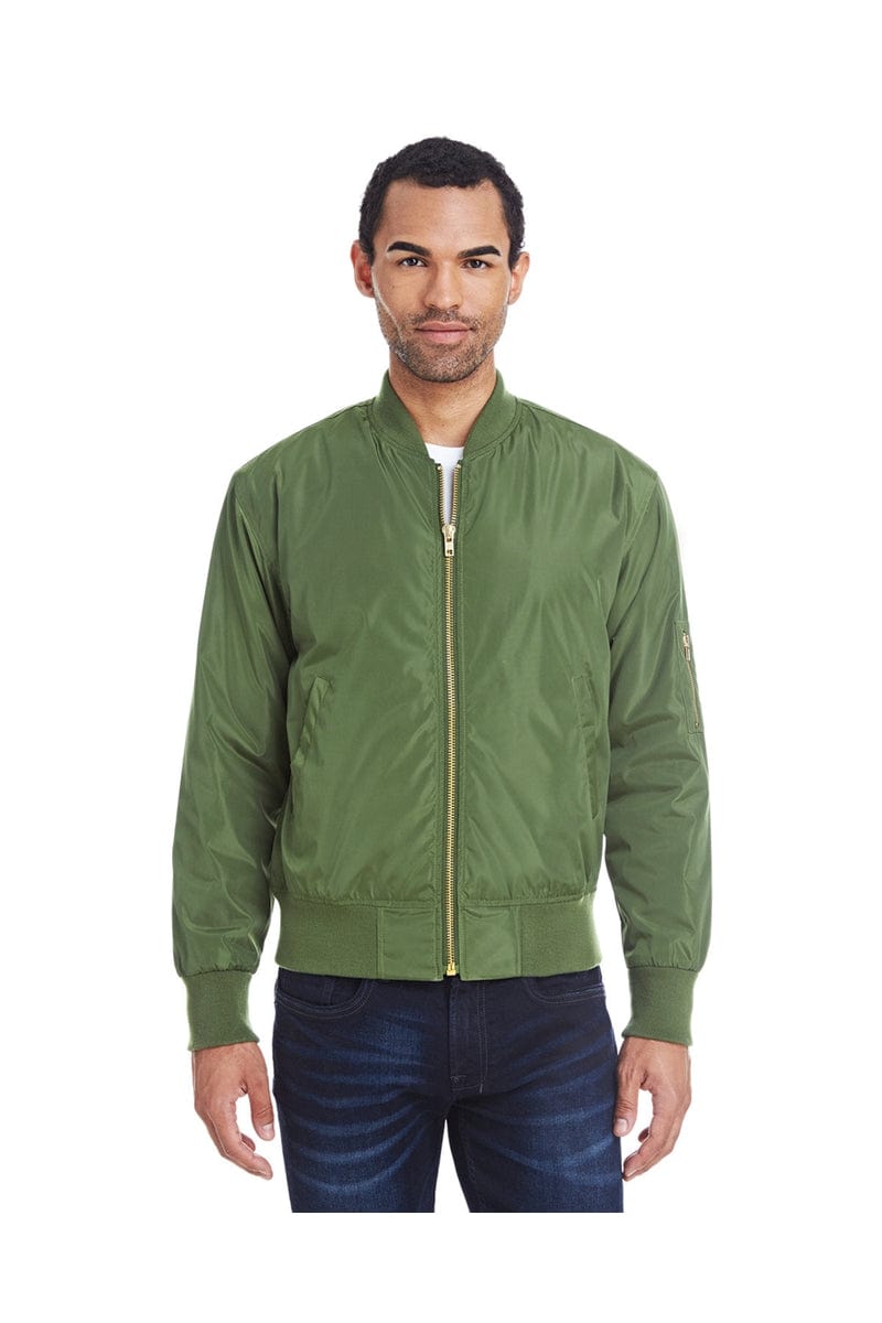 Threadfast Apparel Outerwear XS / Army Threadfast Apparel 395J: Unisex Bomber Jacket