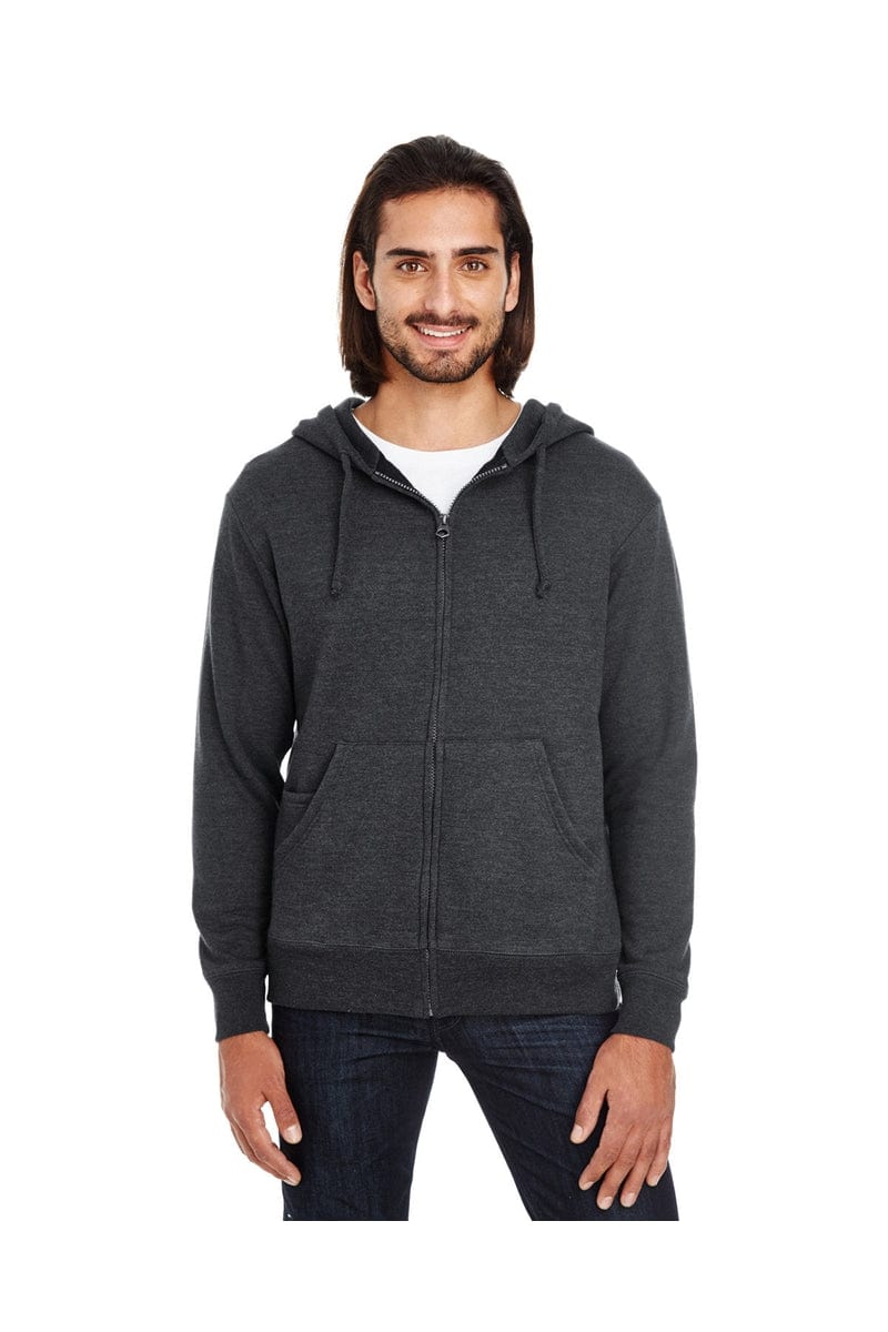 Threadfast Apparel Sweatshirts/Fleece XS / Black Heather Threadfast Apparel 321Z: Unisex Triblend French Terry Full-Zip