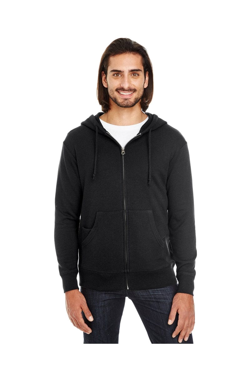 Threadfast Apparel Sweatshirts/Fleece XS / Black Solid Threadfast Apparel 321Z: Unisex Triblend French Terry Full-Zip