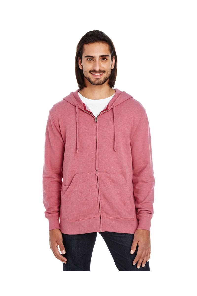 Threadfast Apparel Sweatshirts/Fleece XS / Cardinal Heather Threadfast Apparel 321Z: Unisex Triblend French Terry Full-Zip