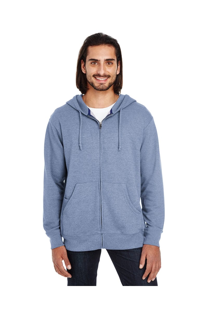 Threadfast Apparel Sweatshirts/Fleece XS / Denim Heather Threadfast Apparel 321Z: Unisex Triblend French Terry Full-Zip