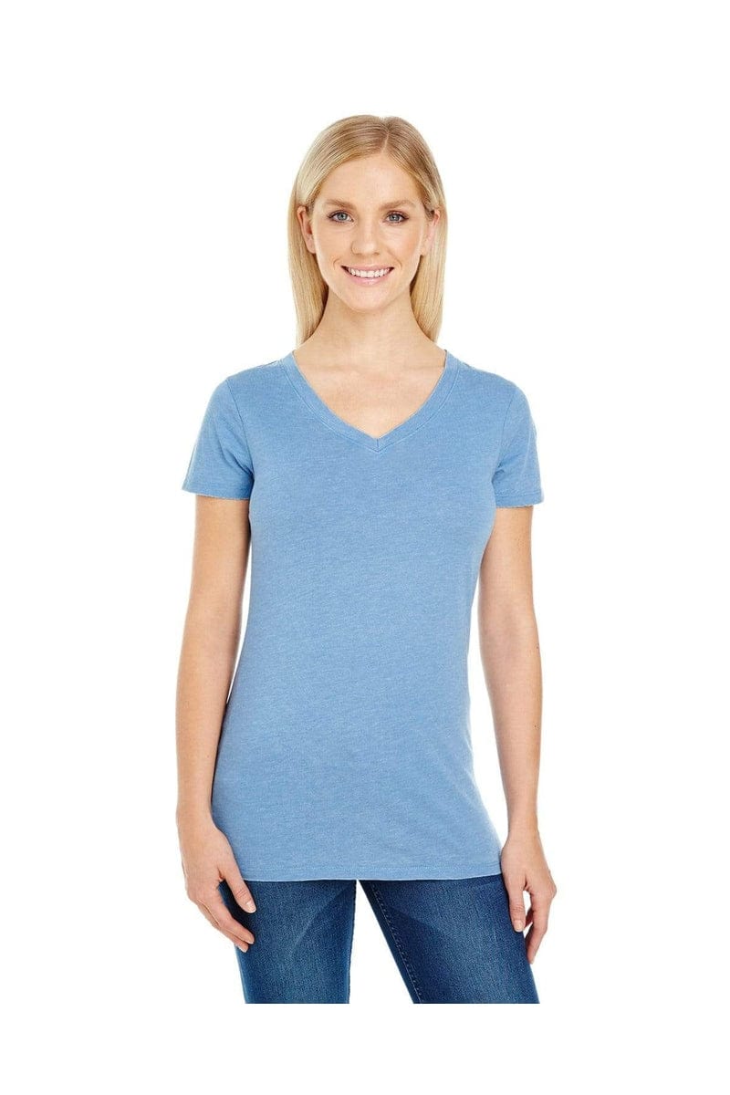 Threadfast Apparel 208B: Ladies' Vintage Dye Short-Sleeve V-Neck T-Shirt in 