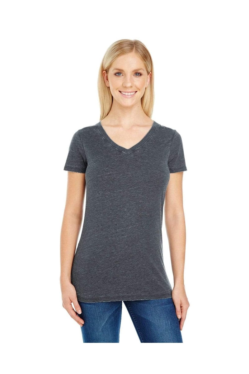 Threadfast Apparel 208B: Ladies' Vintage Dye Short-Sleeve V-Neck T-Shirt in 