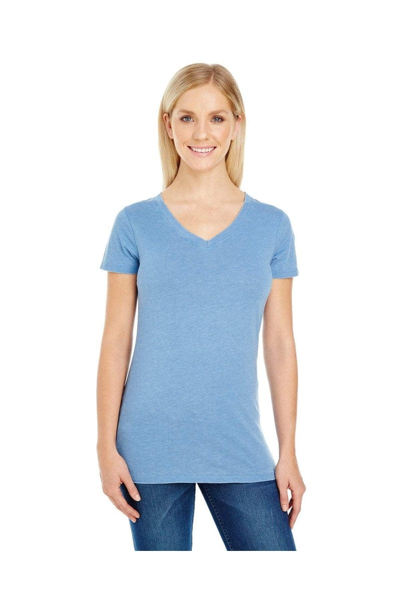 Threadfast Apparel 208B: Ladies' Vintage Dye Short-Sleeve V-Neck T-Shirt in 