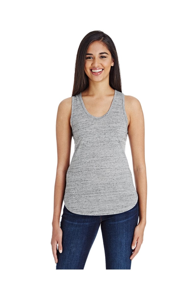 Threadfast Apparel Tank Tops S / Silver Blizzard Threadfast Apparel 204LT: Ladies' Blizzard Jersey Racer Tank