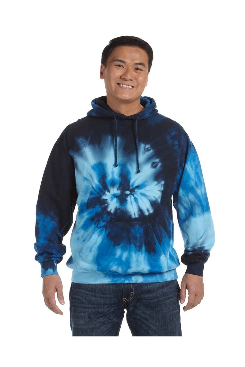 Tie-Dye CD877: Adult 8.5 oz. Tie-Dyed Pullover Hood