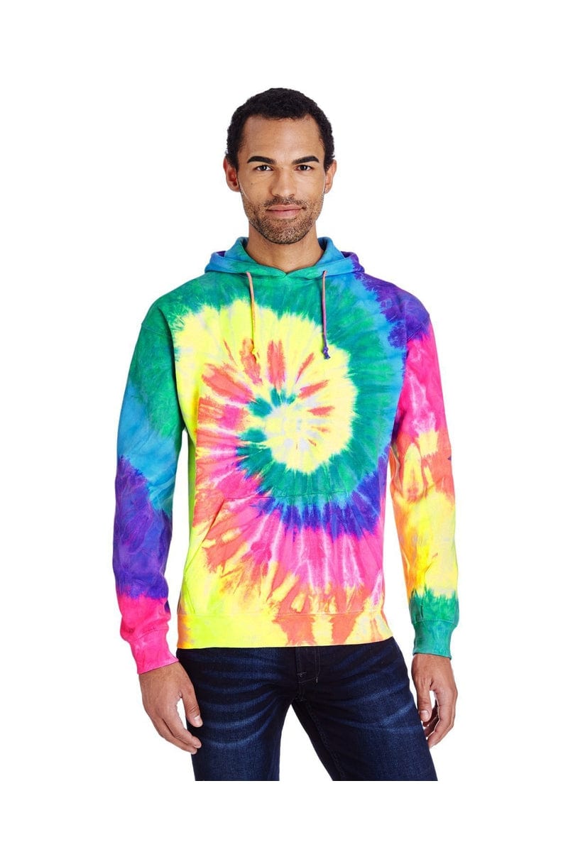 Tie-Dye Sweatshirts/Fleece Tie-Dye CD877: Adult 8.5 oz. Tie-Dyed Pullover Hood