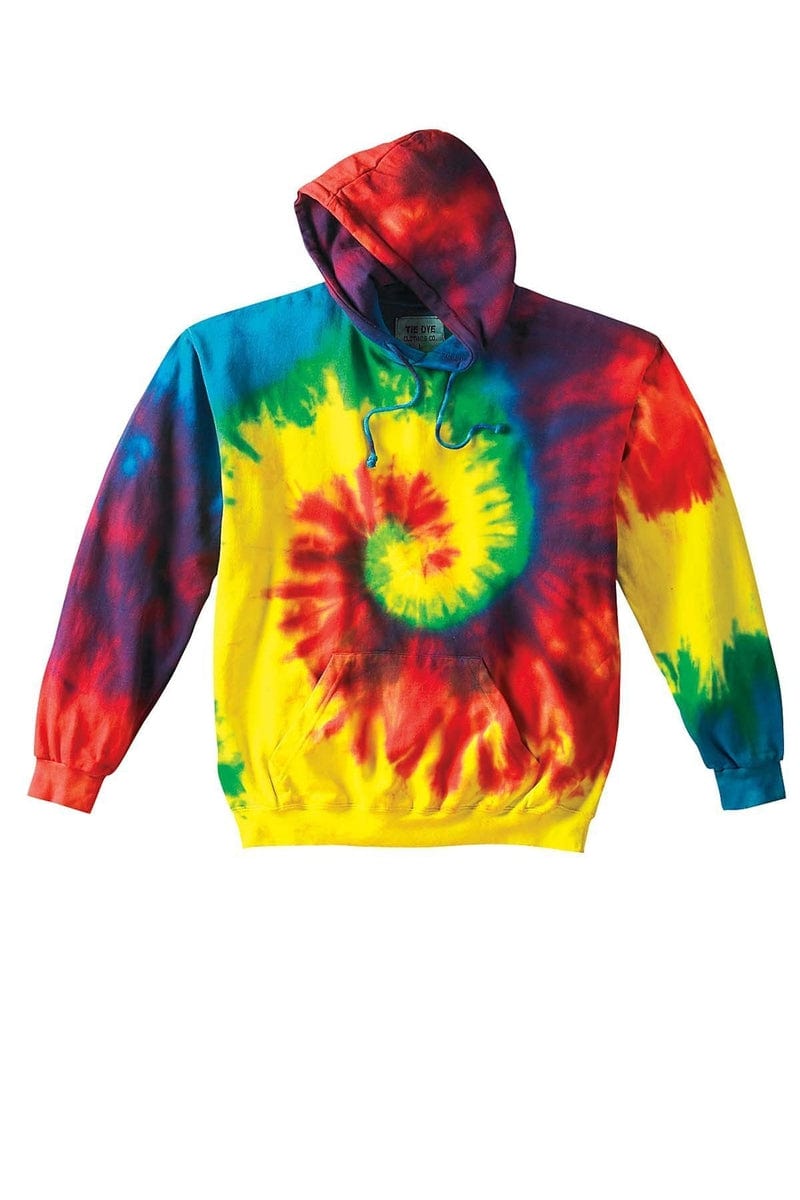 Tie-Dye CD877: Adult 8.5 oz. Tie-Dyed Pullover Hood