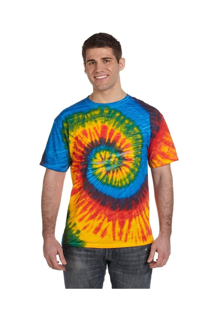 Tie-Dye T-Shirts 5XL / Rasta Blue Tie-Dye CD100: Adult 5.4 oz., 100% Cotton T-Shirt