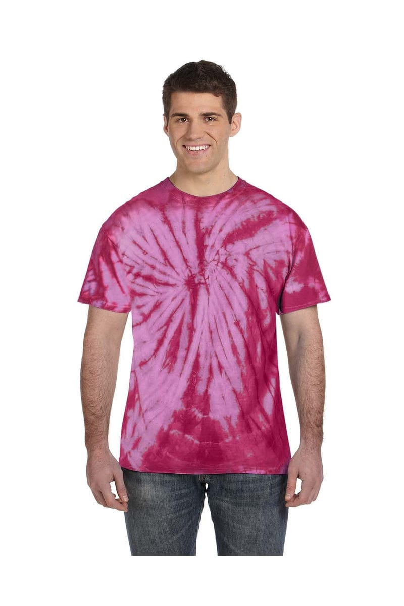 Tie-Dye T-Shirts S / Spider Pink Tie-Dye CD101: Adult 5.4 oz. 100% Cotton Spider T-Shirt