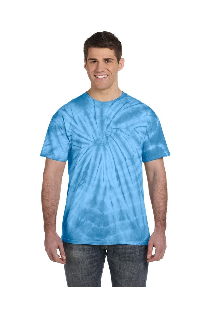 Tie-Dye T-Shirts S / Spider Turquoise Tie-Dye CD101: Adult 5.4 oz. 100% Cotton Spider T-Shirt