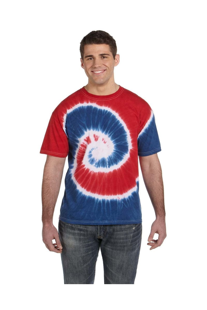 Tie-Dye T-Shirts S / Spiral Roy/ Red Tie-Dye CD100: Adult 5.4 oz., 100% Cotton T-Shirt