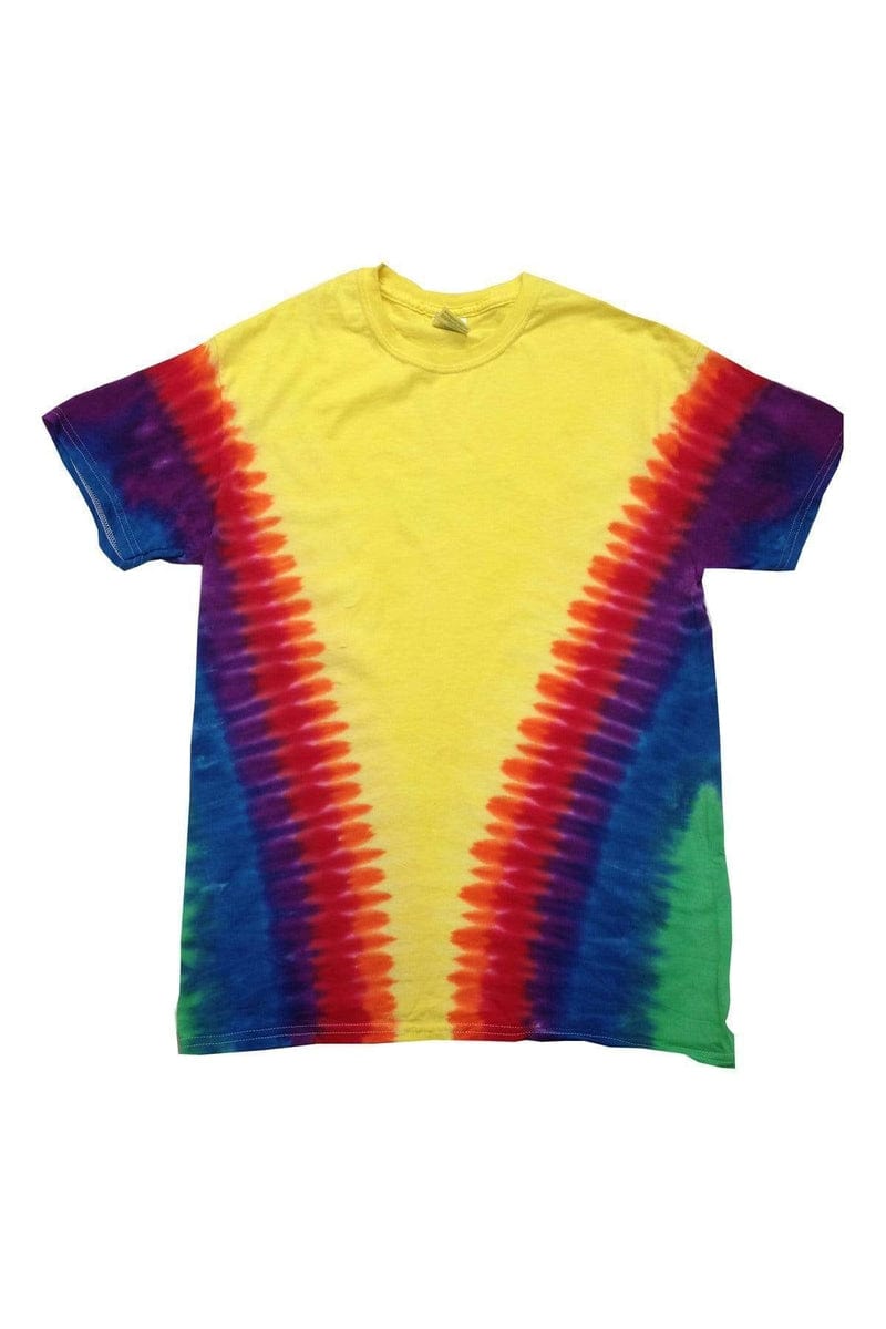 Tie-Dye T-Shirts S / Vee Rainbow Tie-Dye CD100: Adult 5.4 oz., 100% Cotton T-Shirt