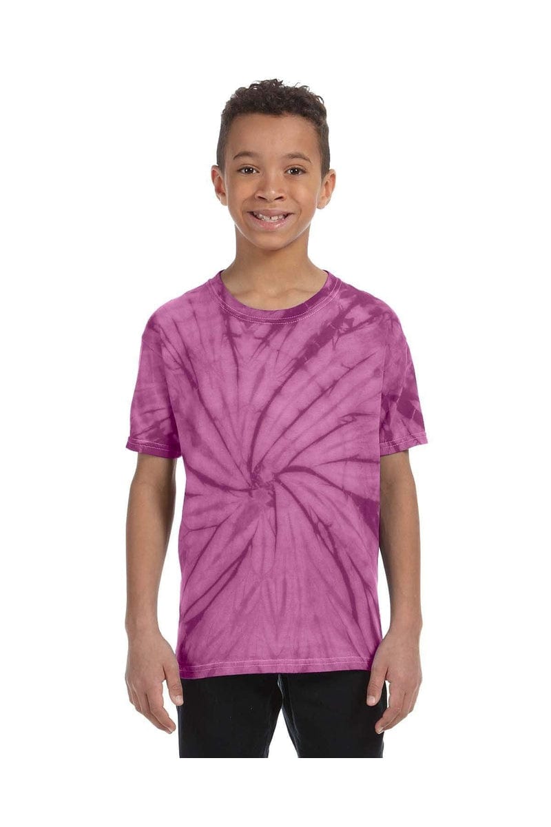 Tie-Dye CD101Y: Youth 5.4 oz. 100% Cotton Spider T-Shirt