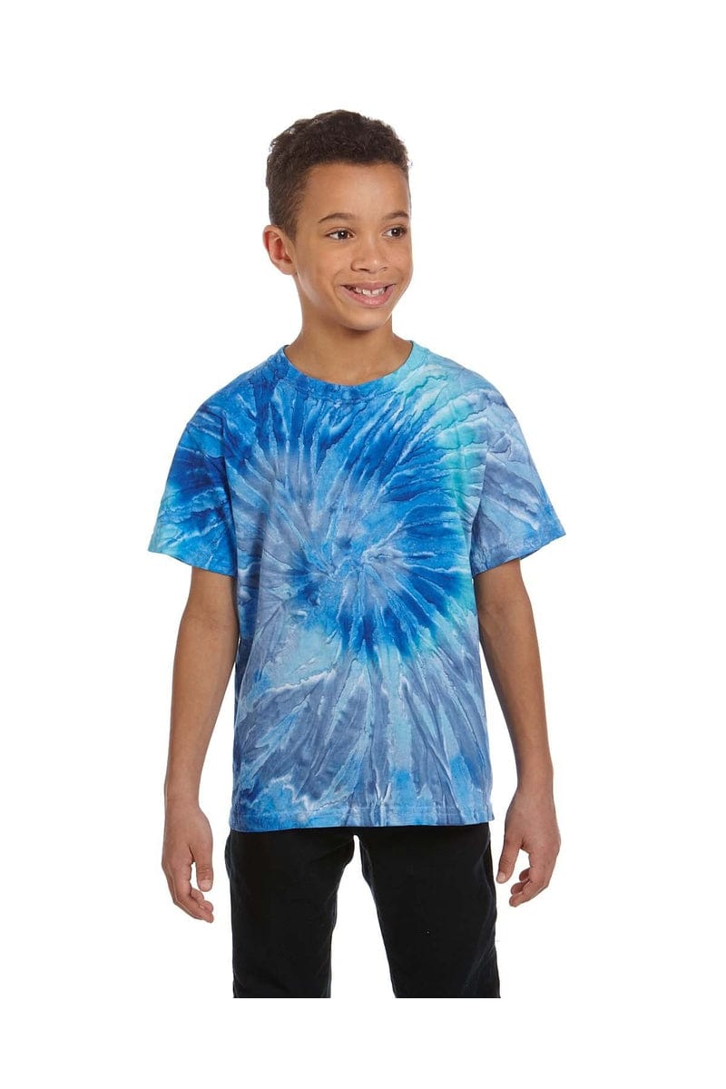Tie-Dye T-Shirts XS / Blue Jerry Tie-Dye CD100Y: Youth 5.4 oz. 100% Cotton T-Shirt